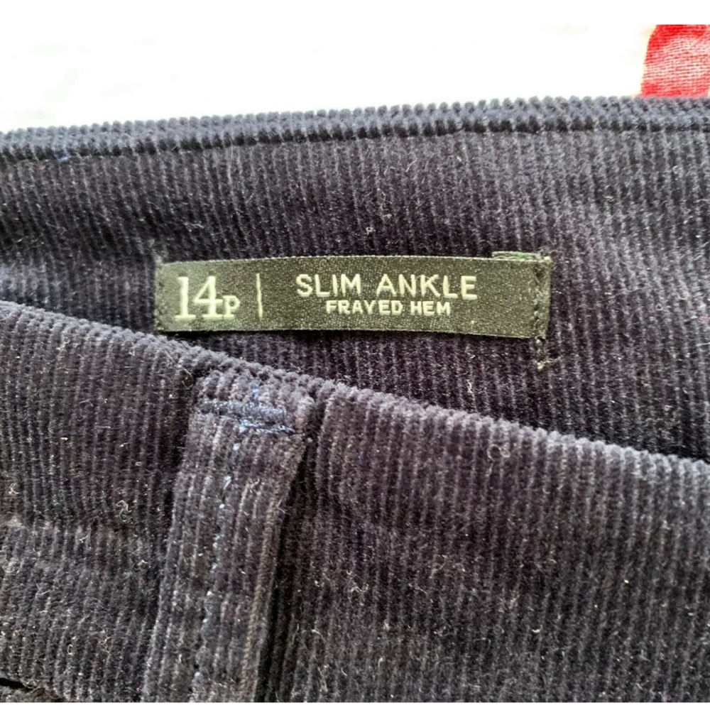 NWOT TALBOTS Petite Corduroy Raw Hem Ankle Pants - Picture 5 of 6